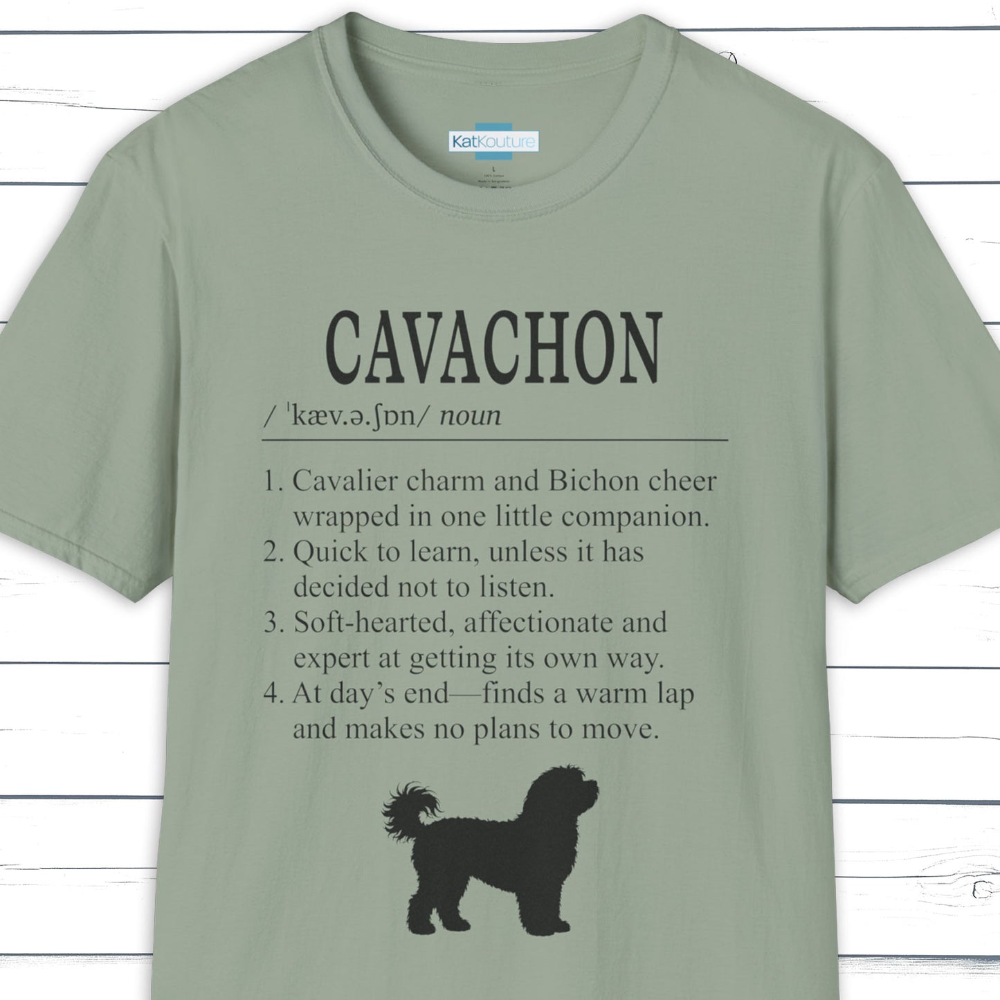 Cavachon Definition T-Shirt Dictionary Dogs Collection