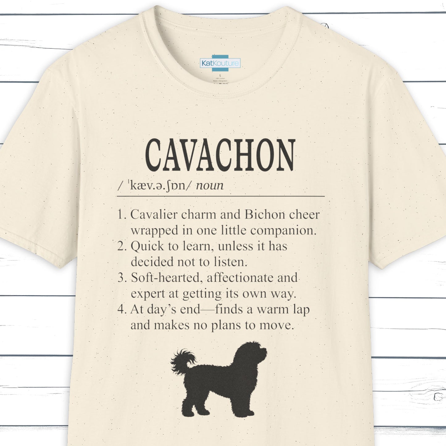 Cavachon Definition T-Shirt Dictionary Dogs Collection