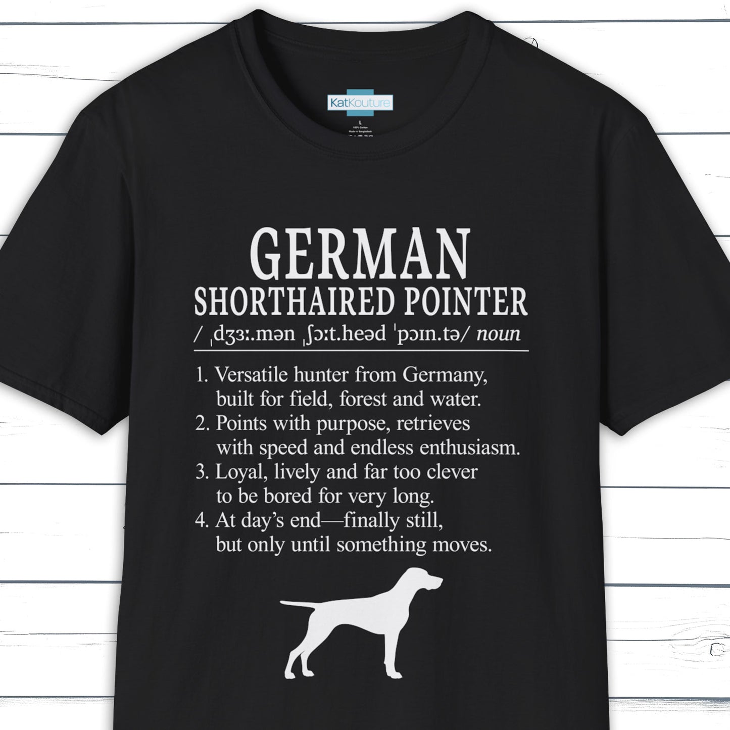 German Shorthaired Pointer Definition T-Shirt Dictionary Dogs Collection