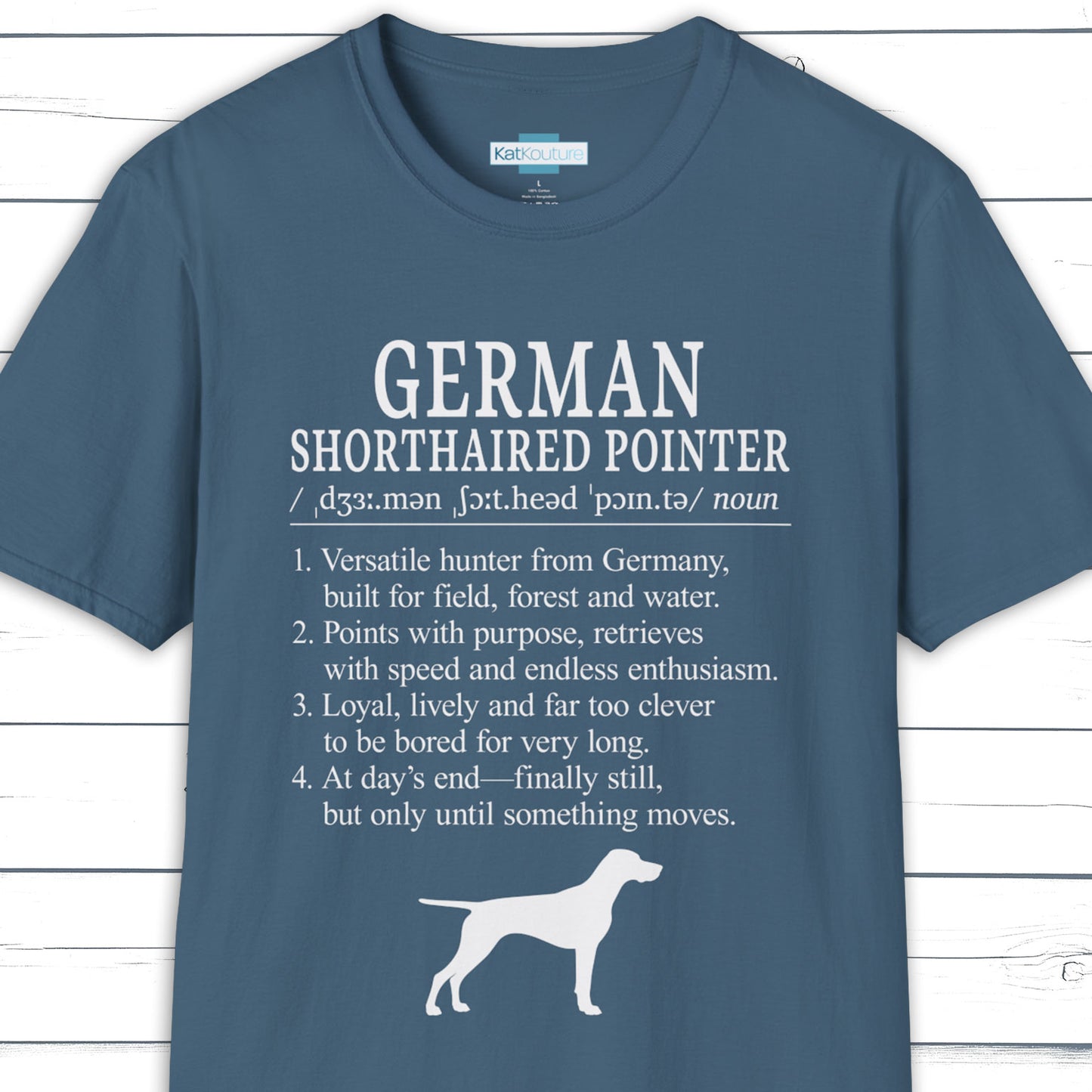 German Shorthaired Pointer Definition T-Shirt Dictionary Dogs Collection