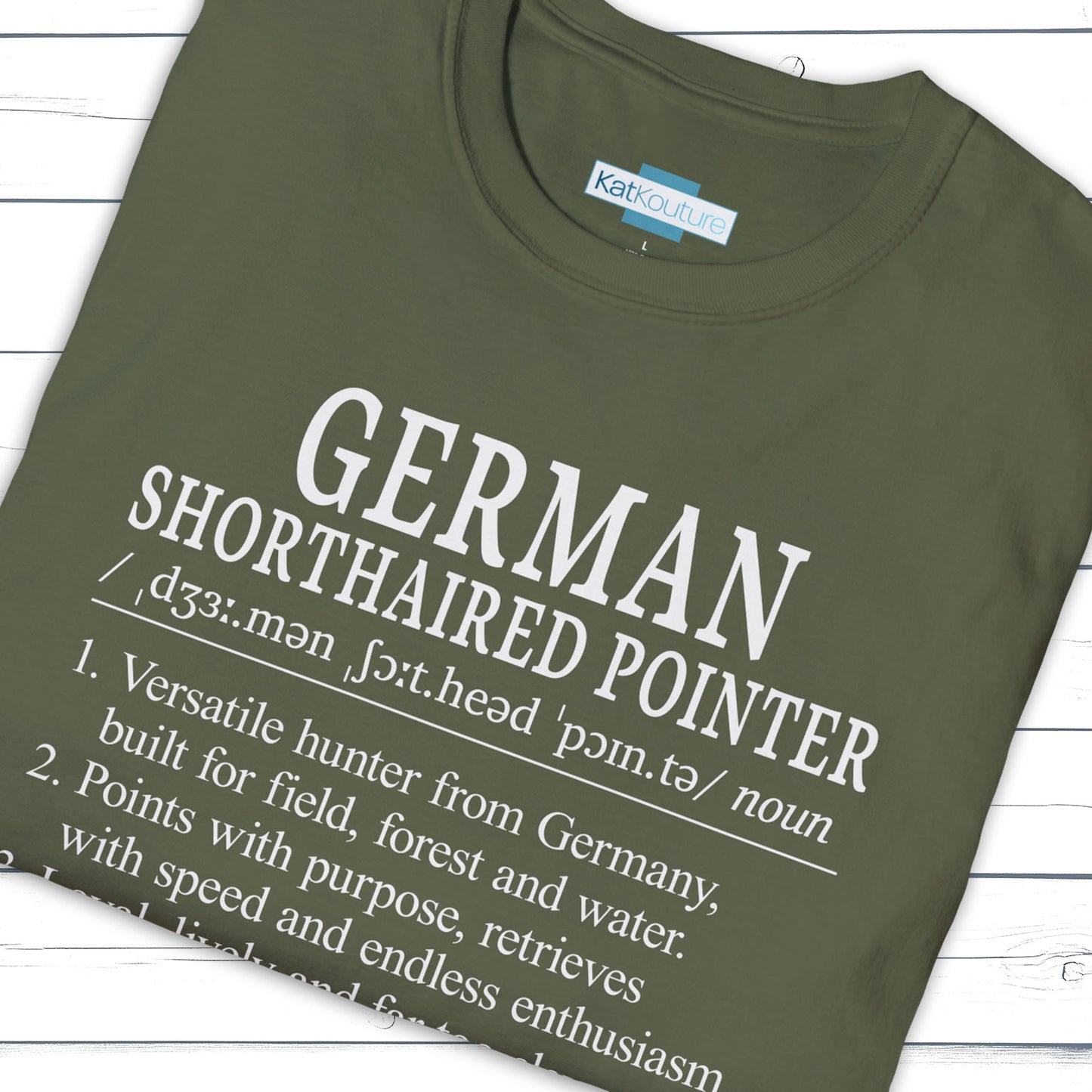 German Shorthaired Pointer Definition T-Shirt Dictionary Dogs Collection