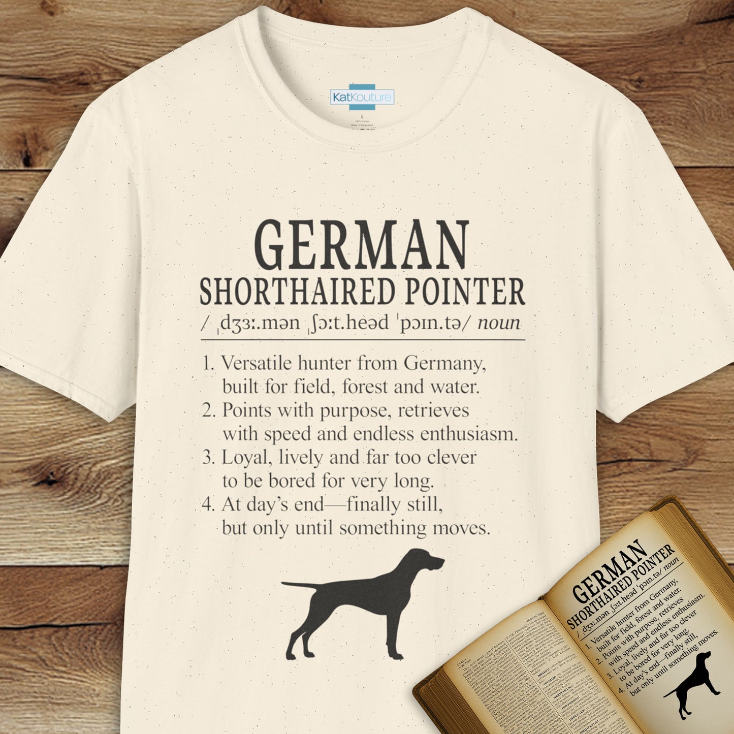 German Shorthaired Pointer Definition T-Shirt Dictionary Dogs Collection