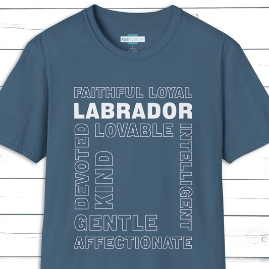 Labrador Typography T-Shirt – Type Dogs Collection