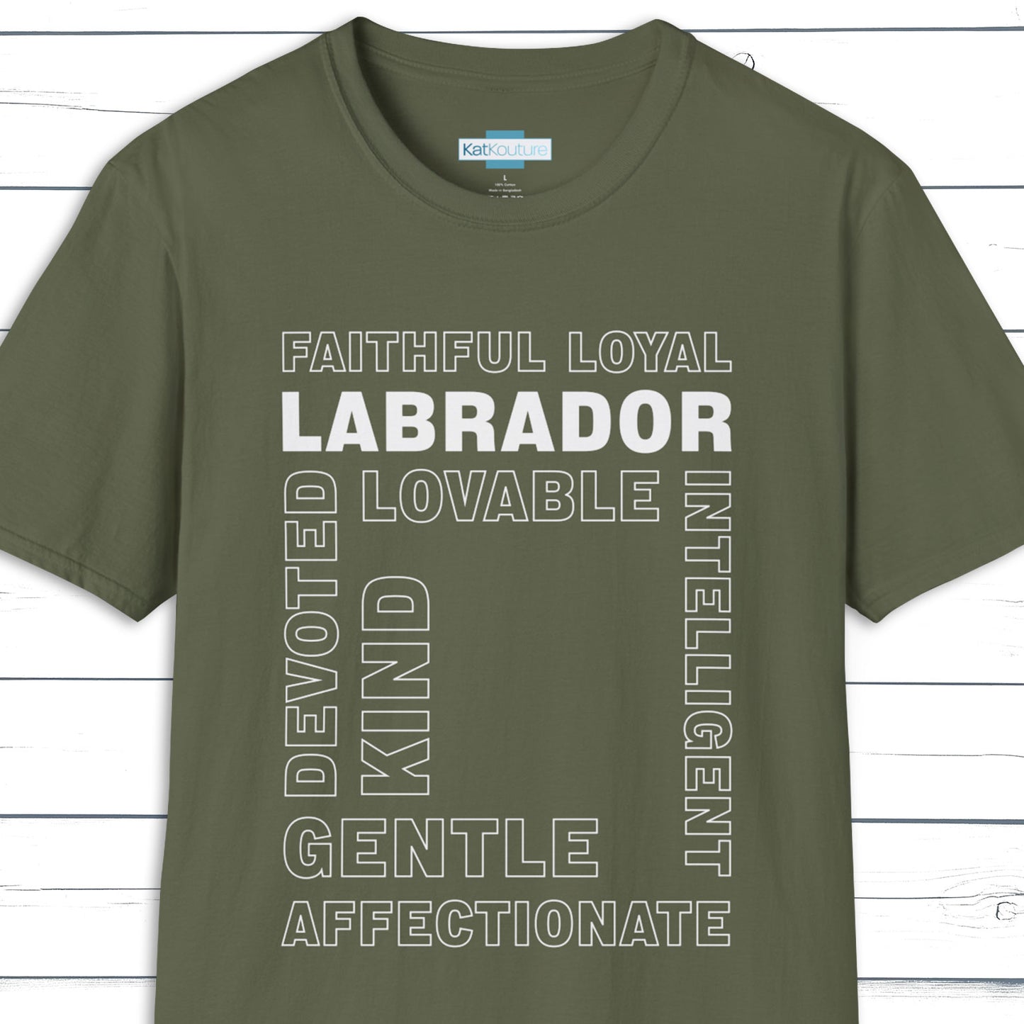 Labrador Typography T-Shirt – Type Dogs Collection
