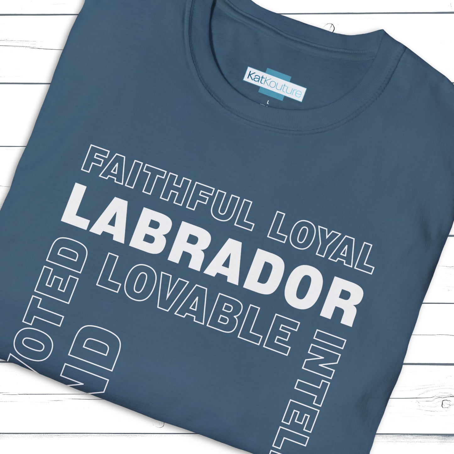 Labrador Typography T-Shirt – Type Dogs Collection