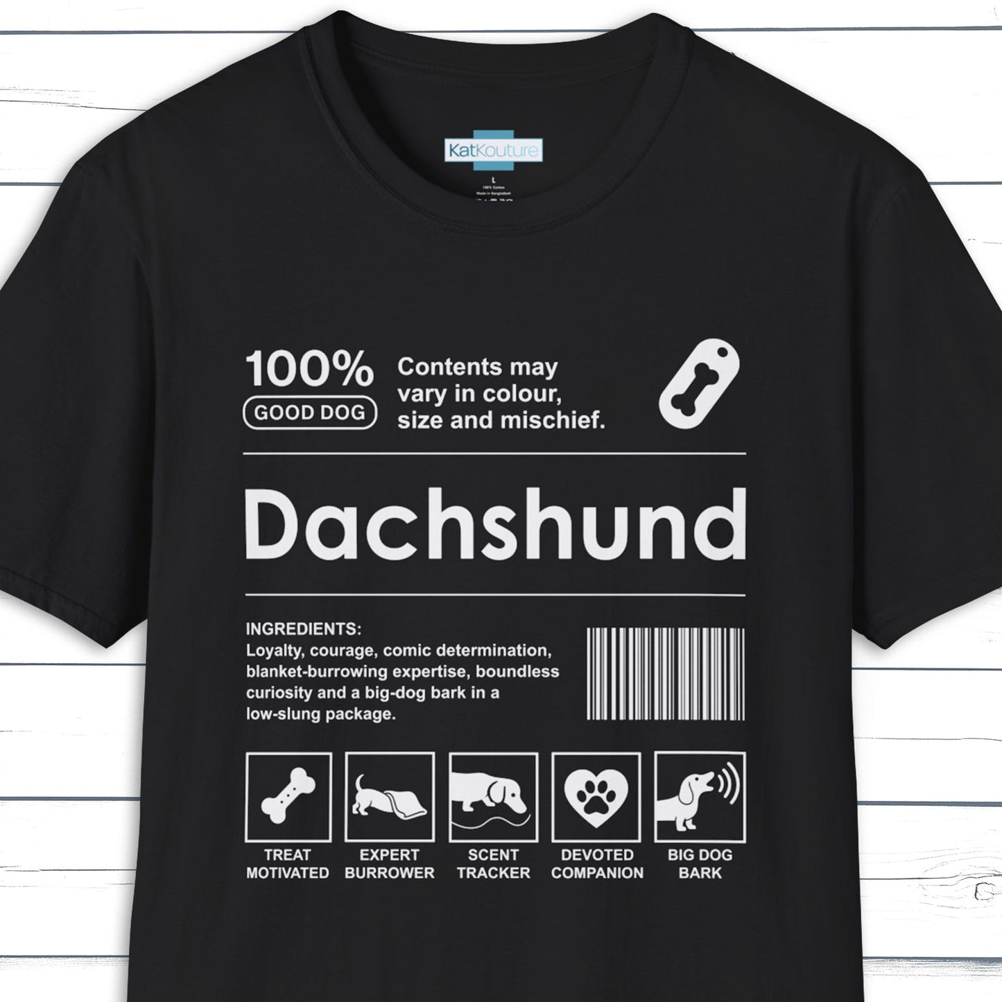 Dachshund Label T-Shirt