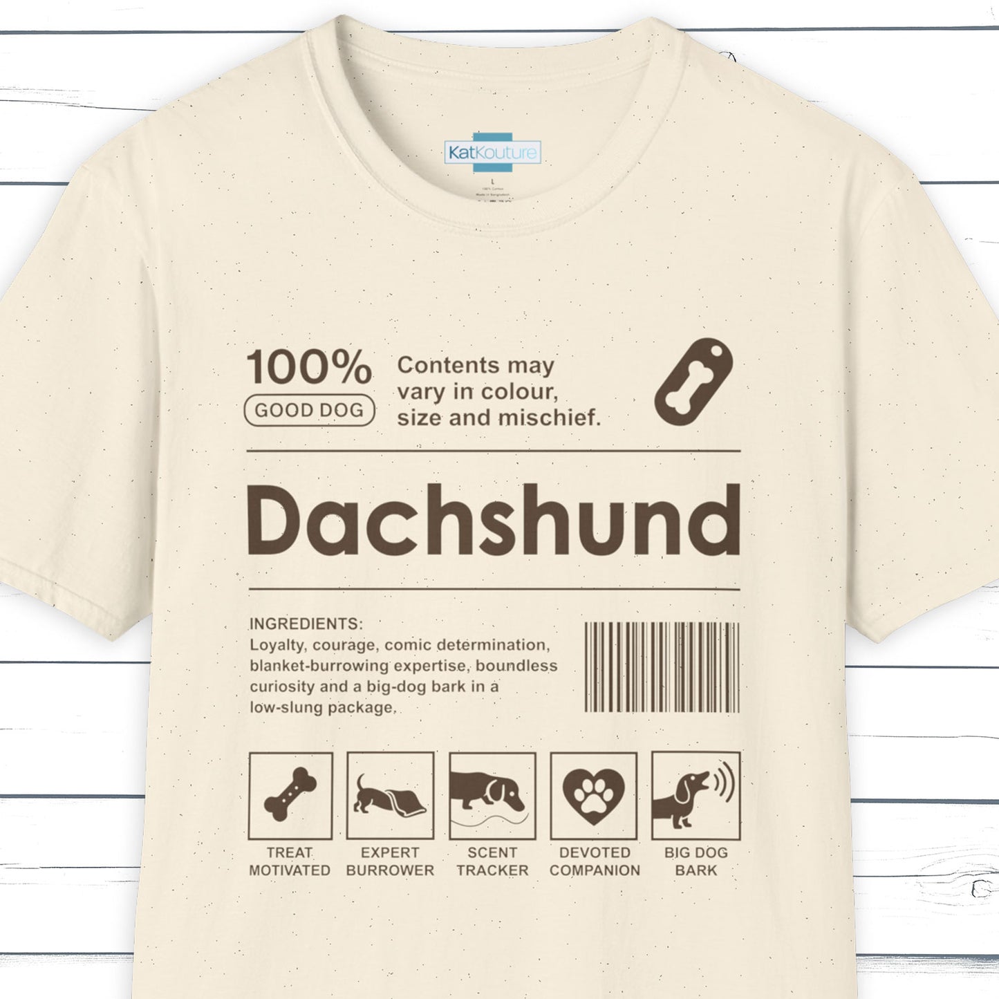 Dachshund Label T-Shirt