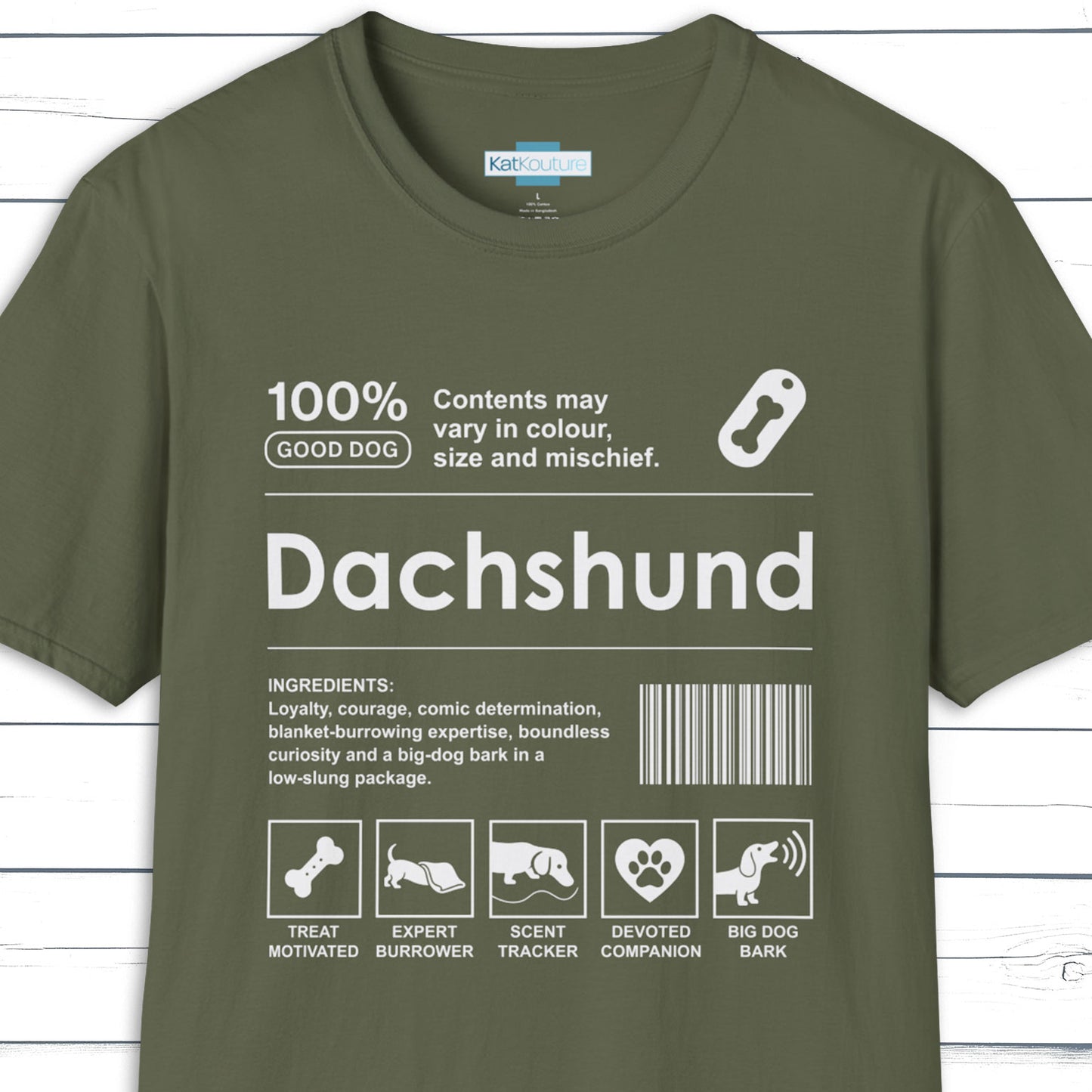Dachshund Label T-Shirt