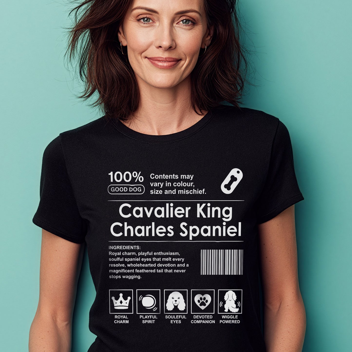 Cavalier King Charles Spaniel Label T-Shirt