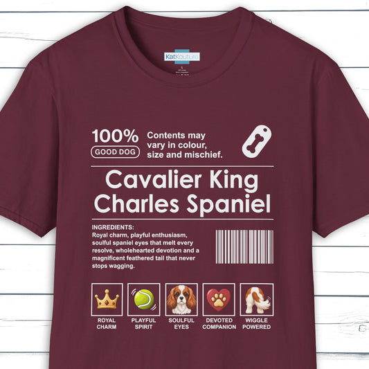 Cavalier King Charles Spaniel Label T-Shirt
