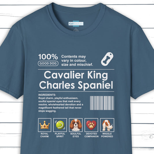 Cavalier King Charles Spaniel Label T-Shirt