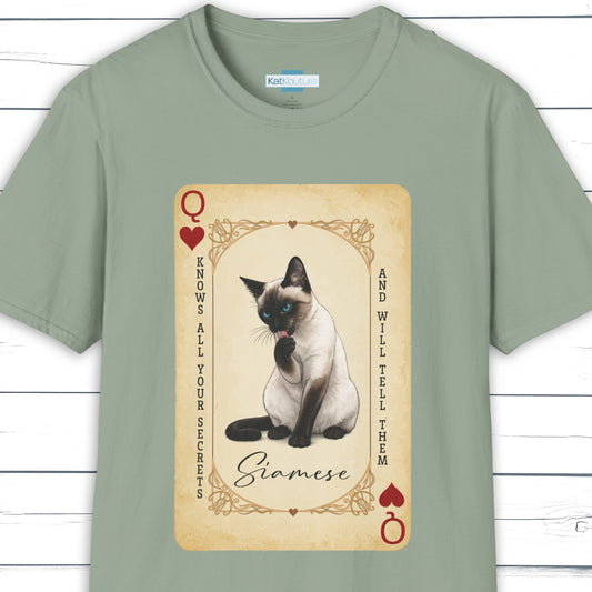 The Siamese Queen – House of Cat Cards T-Shirt
