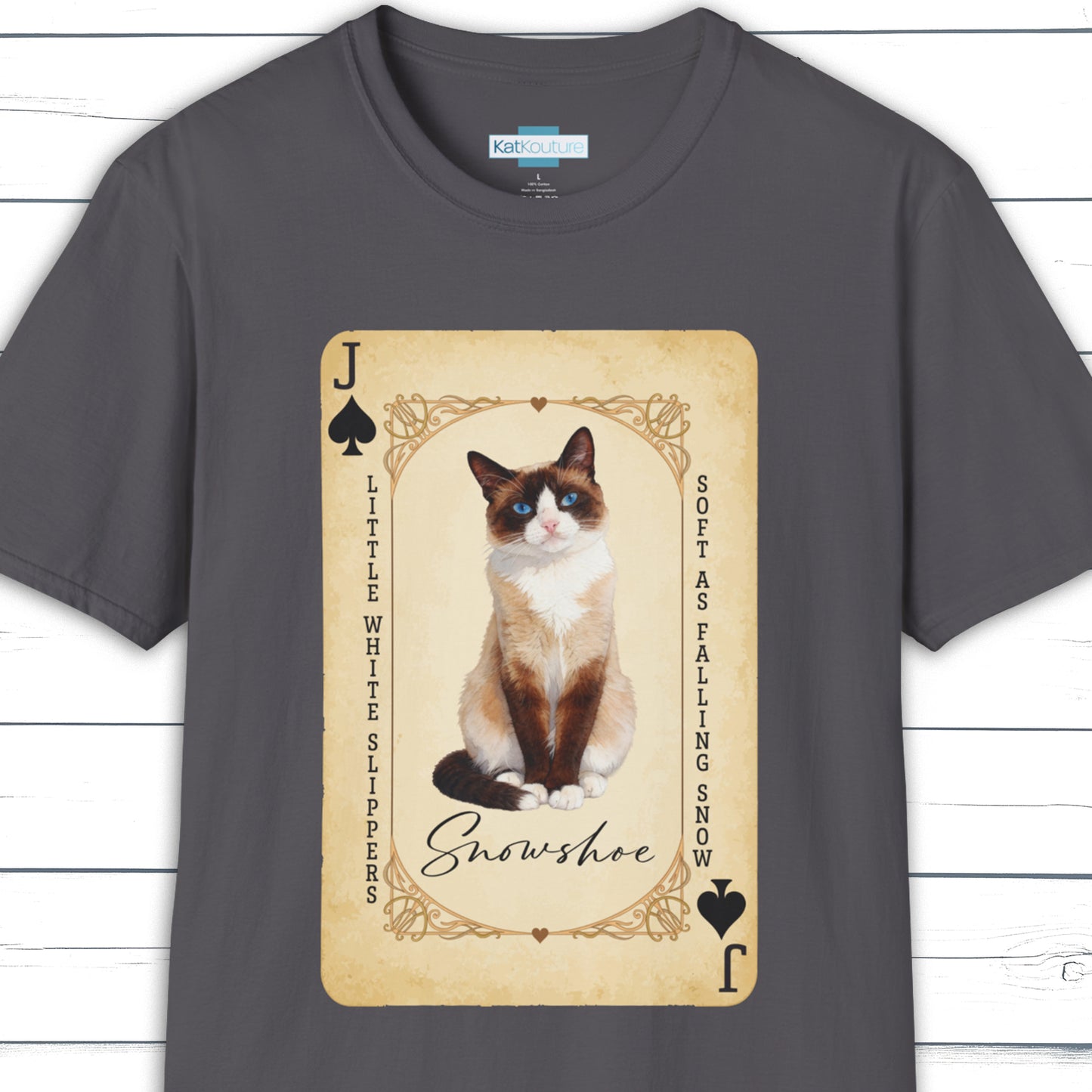 The Snowshoe Jack – House of Cat Cards T-Shirt