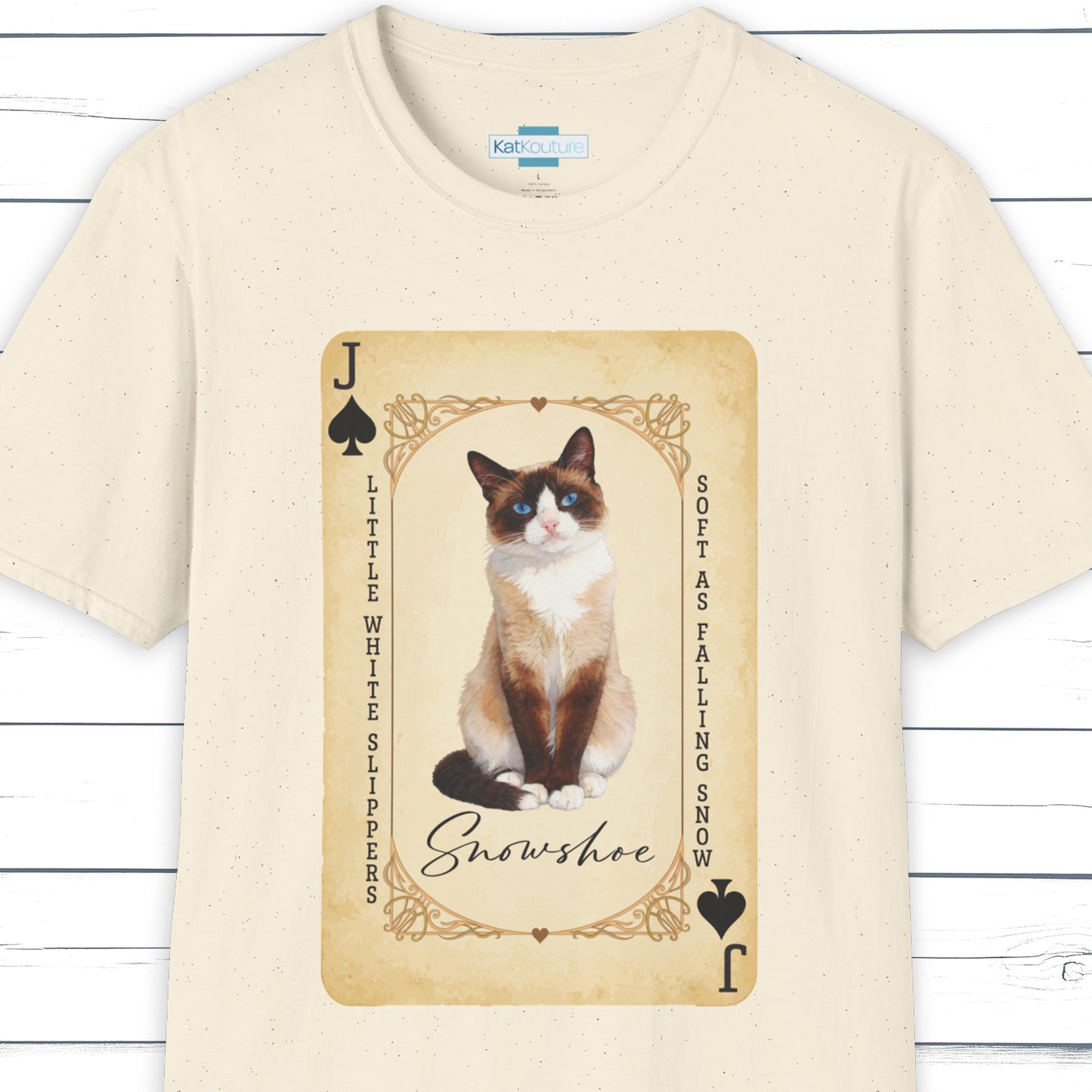 The Snowshoe Jack – House of Cat Cards T-Shirt
