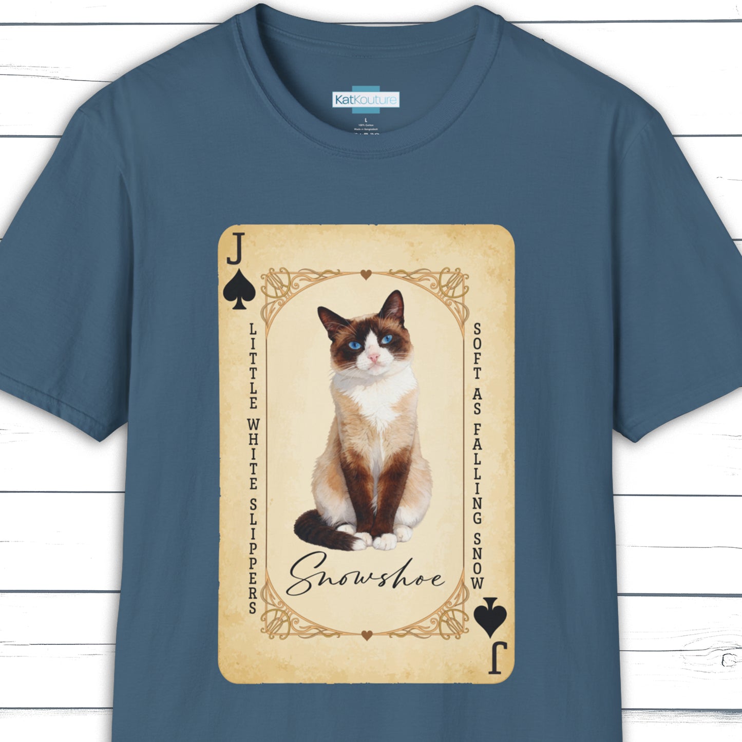 The Snowshoe Jack – House of Cat Cards T-Shirt