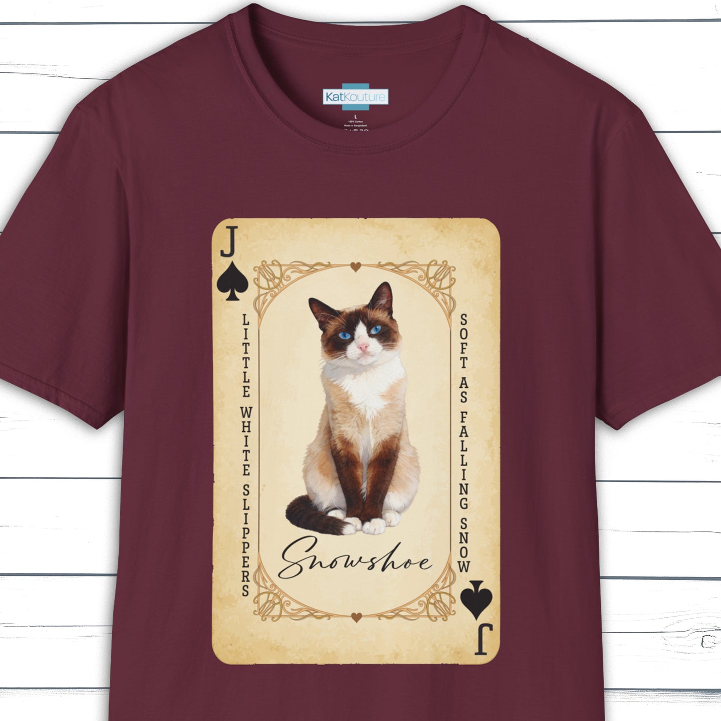 The Snowshoe Jack – House of Cat Cards T-Shirt