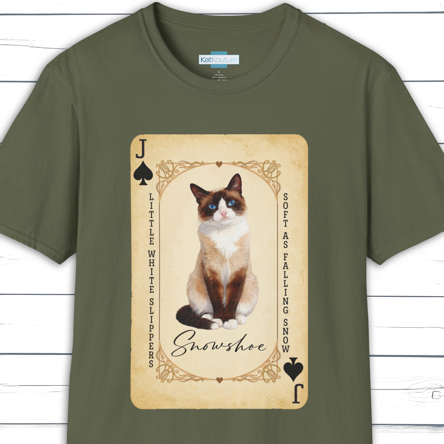 The Snowshoe Jack – House of Cat Cards T-Shirt