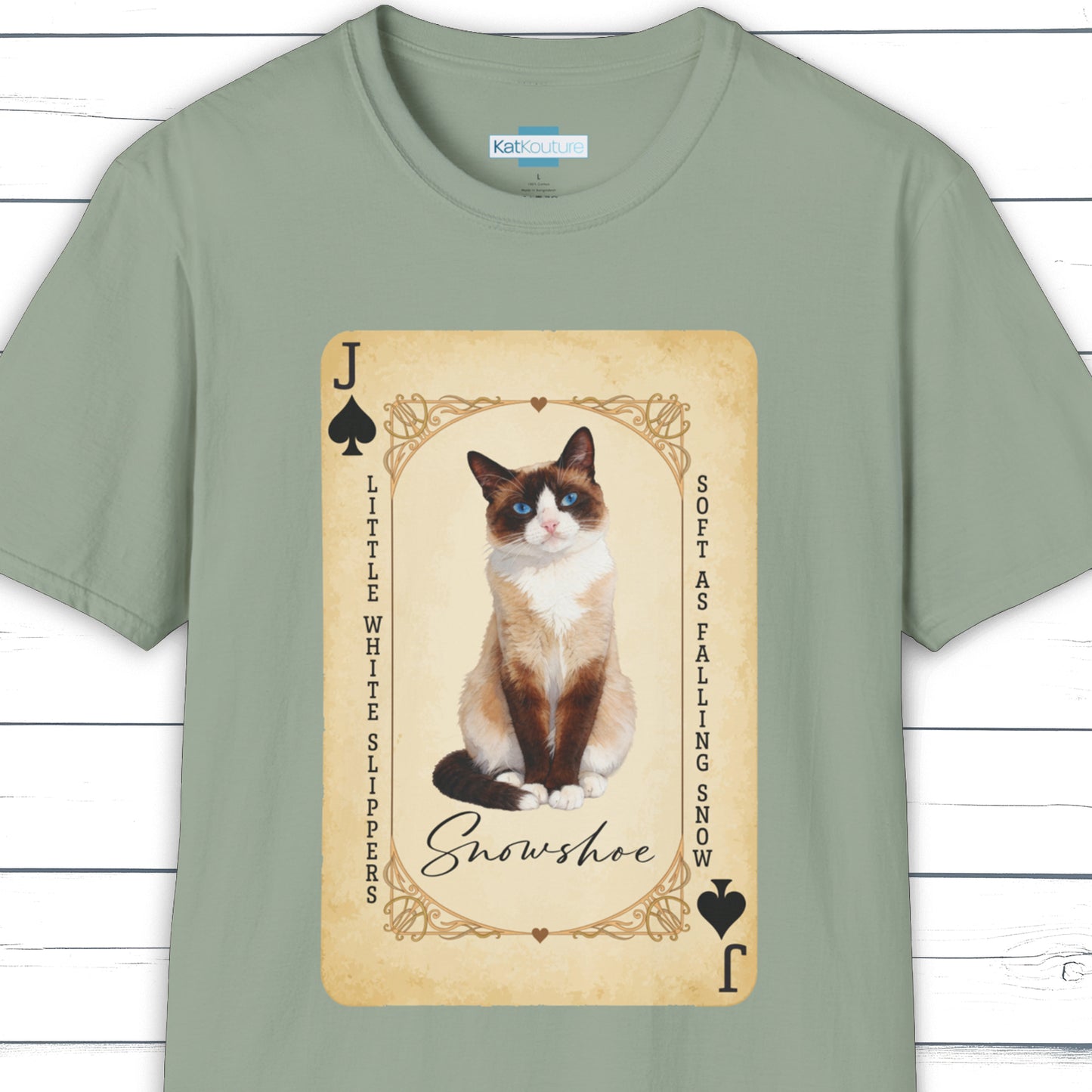 The Snowshoe Jack – House of Cat Cards T-Shirt