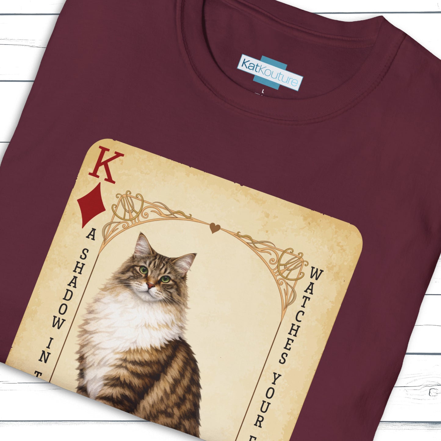 The Norwegian Forest King – House of Cat Cards T-Shirt