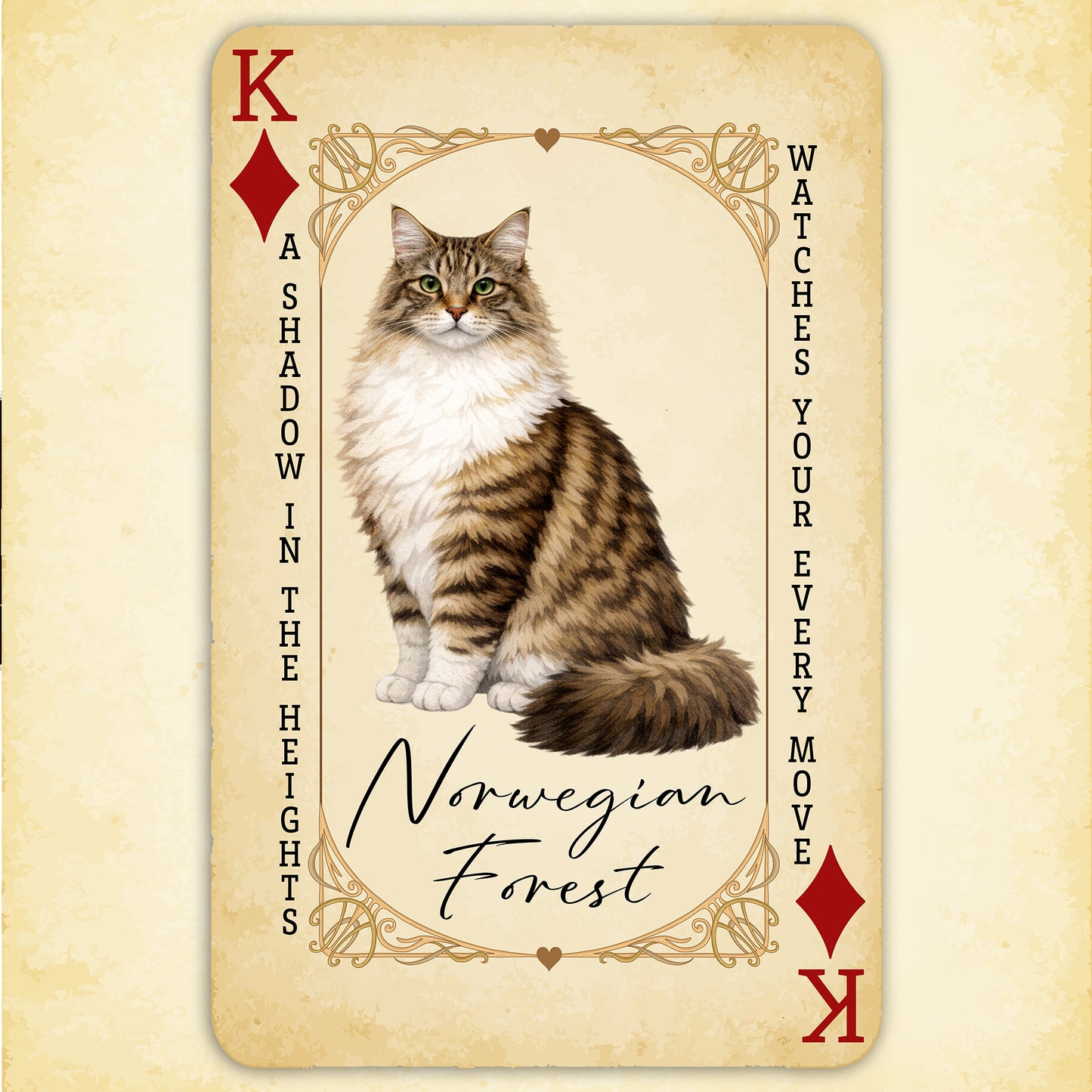 The Norwegian Forest King – House of Cat Cards T-Shirt