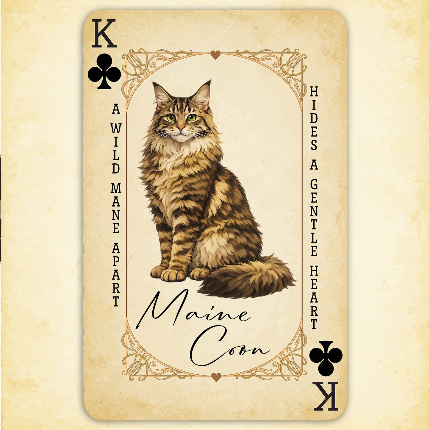 The Maine Coon King – House of Cat Cards T-Shirt