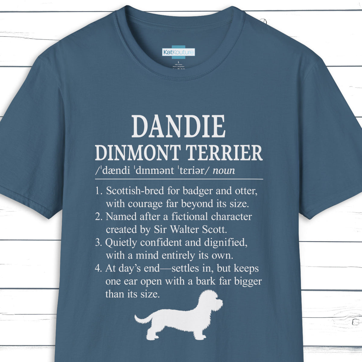 Dandie Dinmont Terrier Definition T-Shirt Dictionary Dogs Collection