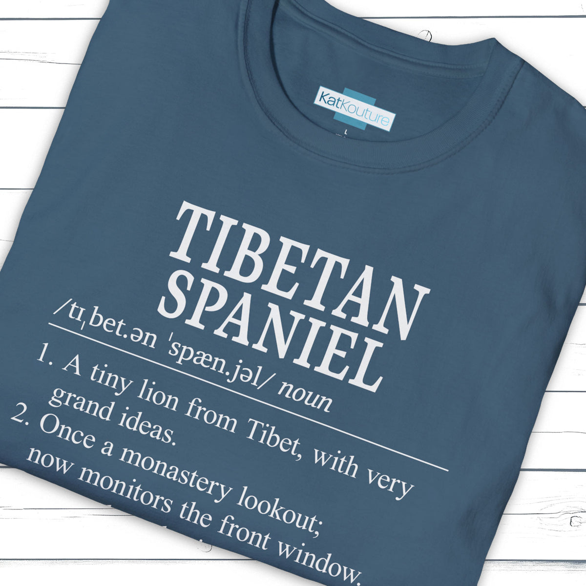Tibetan Spaniel Definition T-Shirt Dictionary Dogs Collection