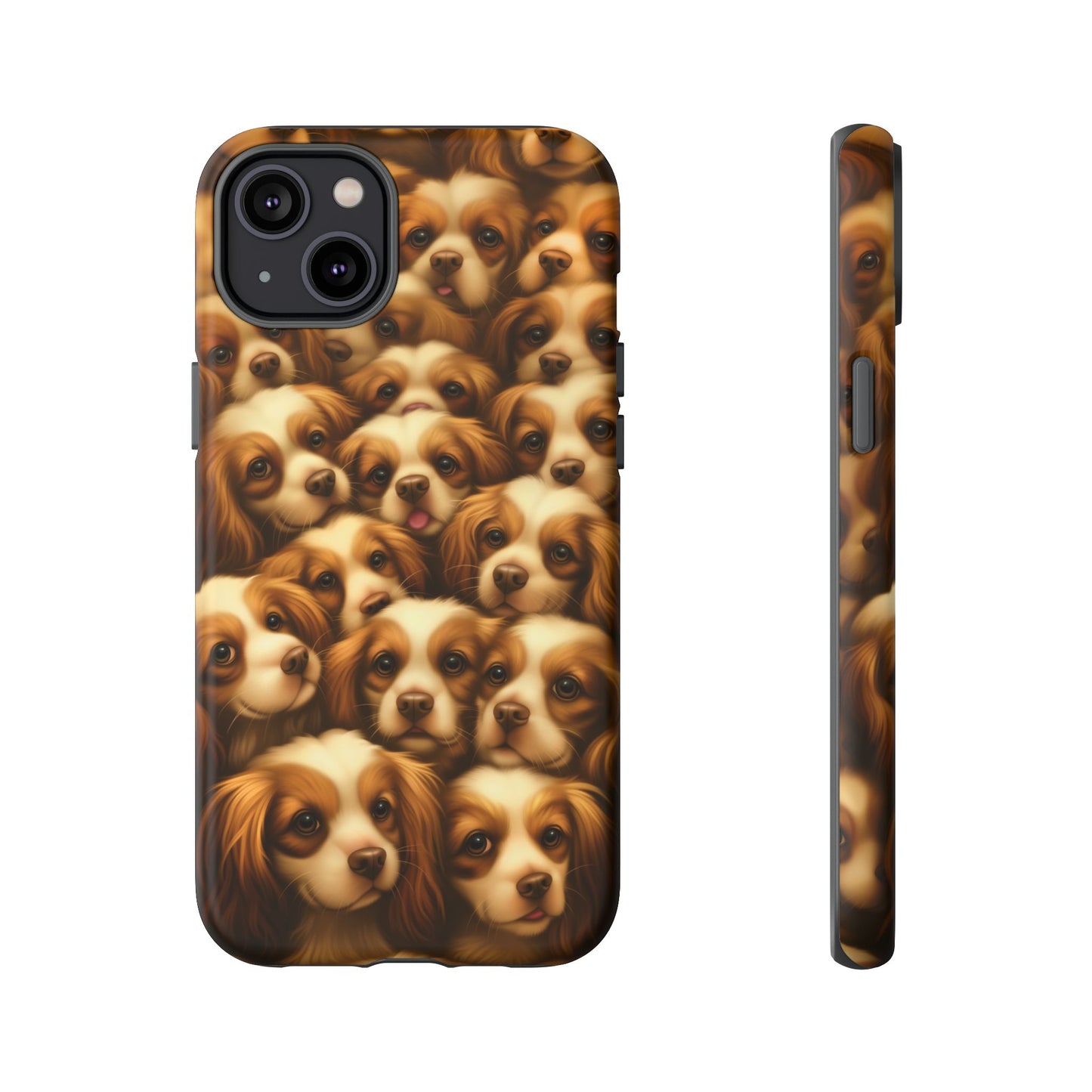 Cavalier King Charles Spaniel Phone Case – Elegant Dog Illustration