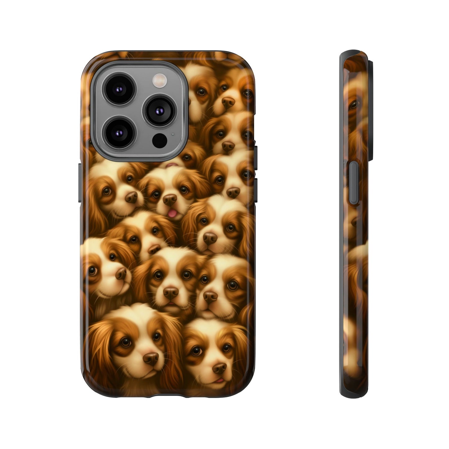 Cavalier King Charles Spaniel Phone Case – Elegant Dog Illustration