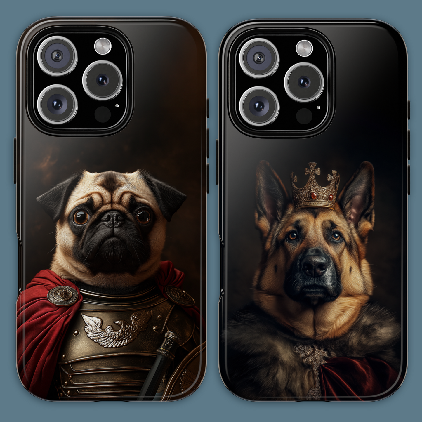 Custom Royal Dog Portrait Phone Case