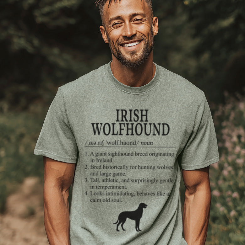 Irish Wolfhound Definition T-Shirt Dictionary Dogs Collection