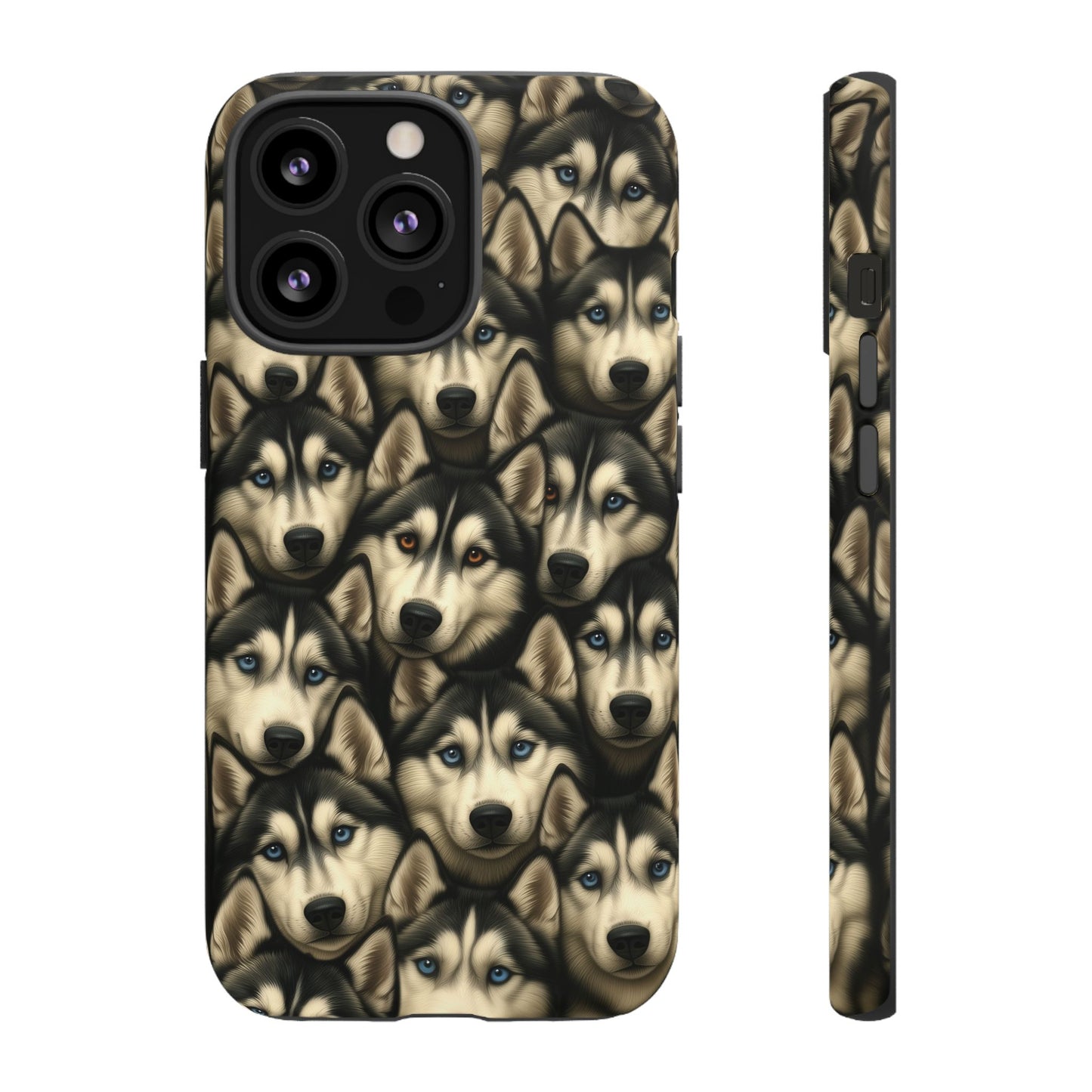 Siberian Husky Phone Case – Striking Blue-Eyed Dog Design