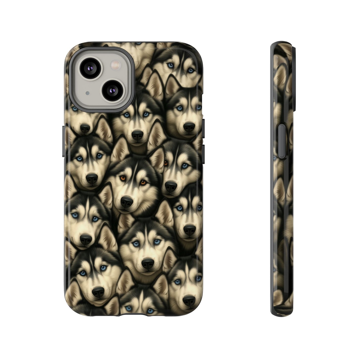 Siberian Husky Phone Case – Striking Blue-Eyed Dog Design