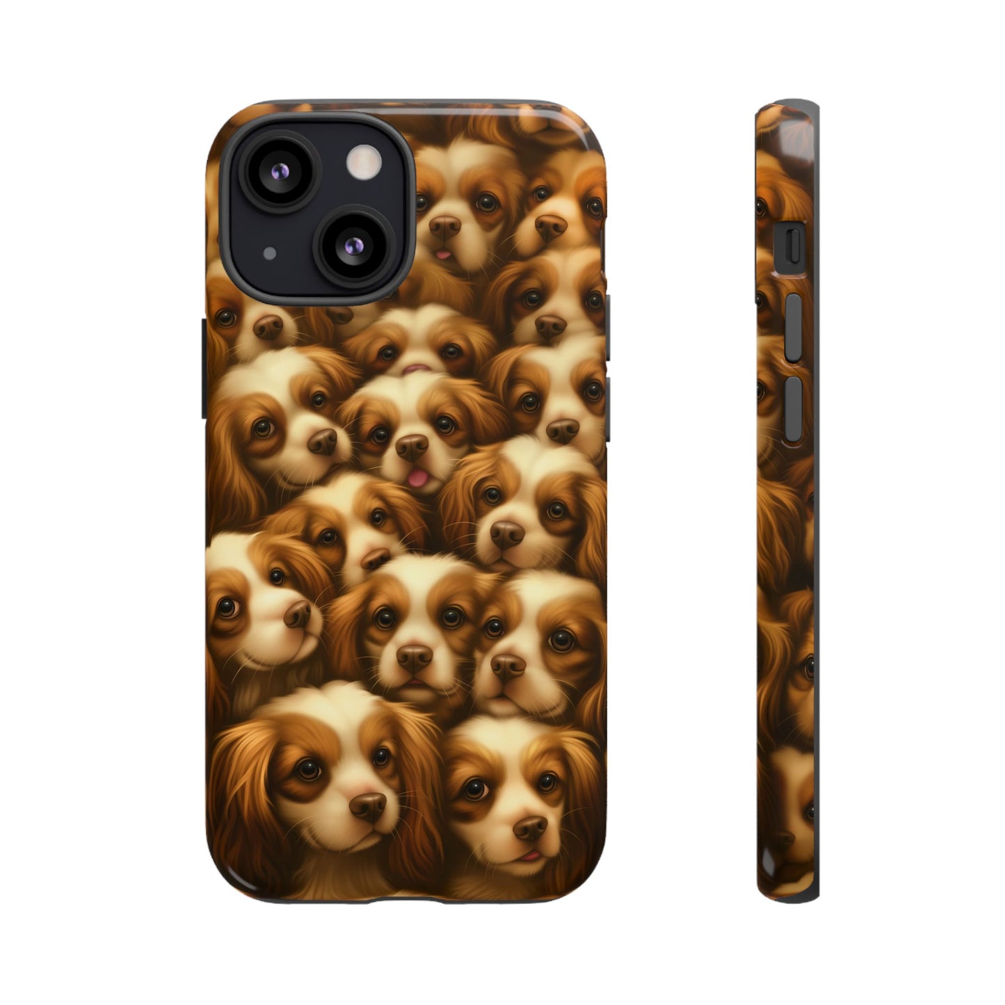 Cavalier King Charles Spaniel Phone Case – Elegant Dog Illustration