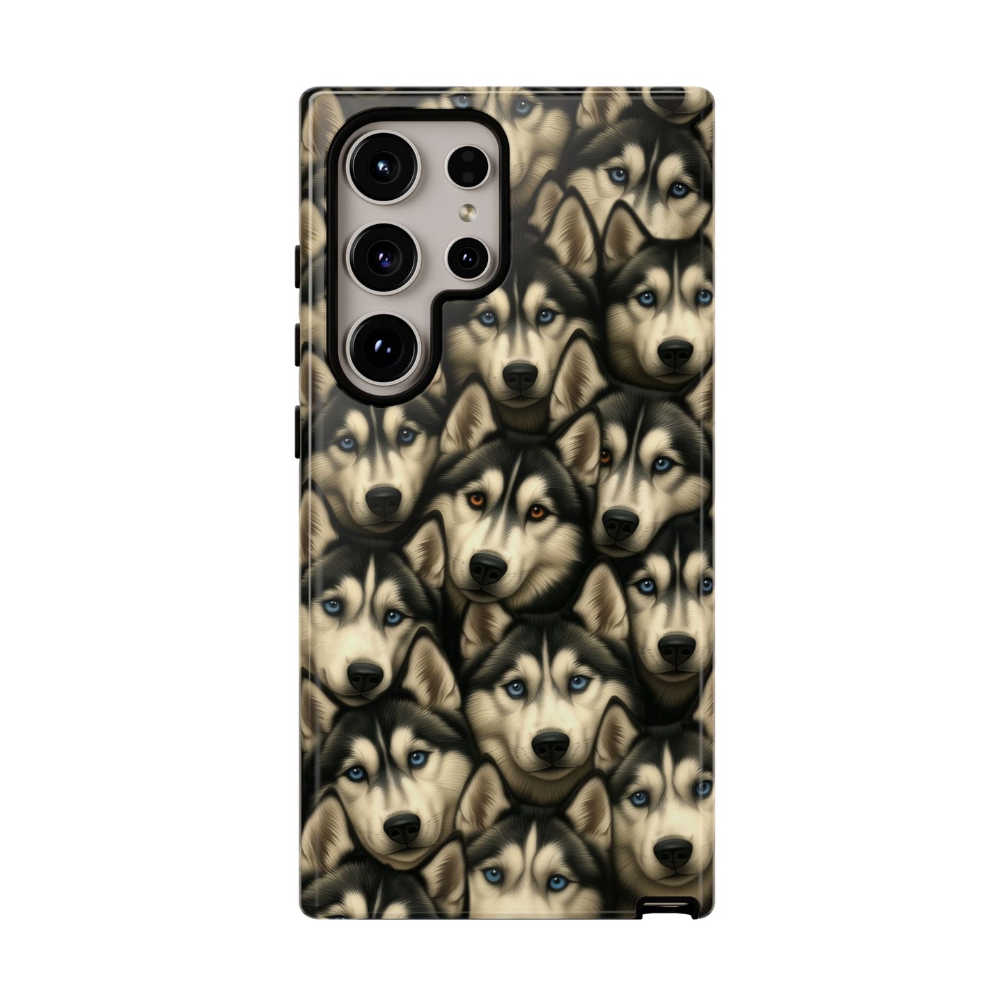 Siberian Husky Phone Case – Striking Blue-Eyed Dog Design
