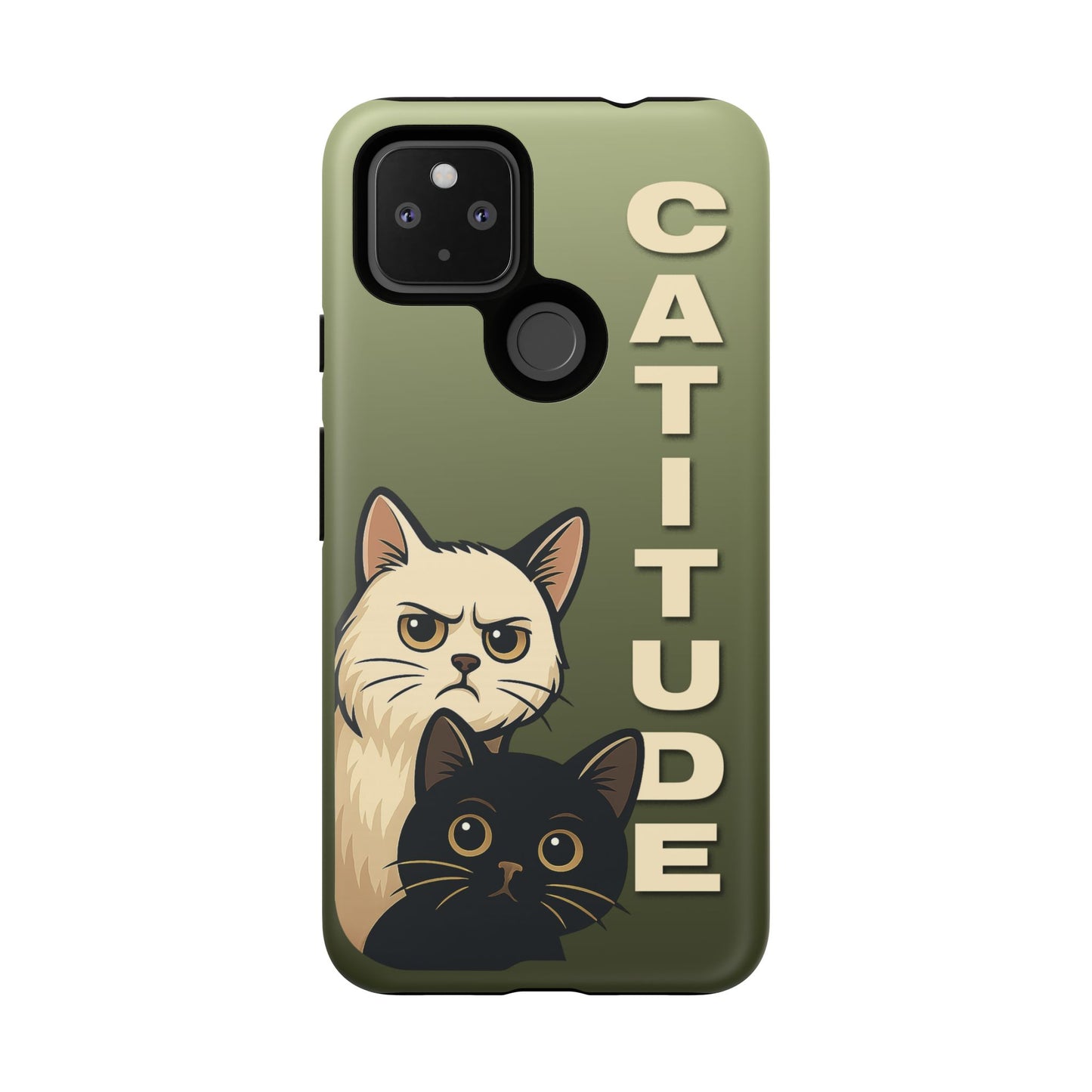 Catitude Angry Cat & Kitten Phone Case