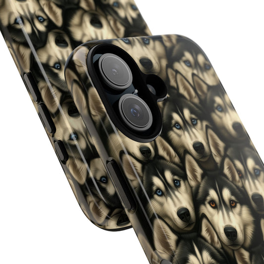 Siberian Husky Phone Case – Striking Blue-Eyed Dog Design