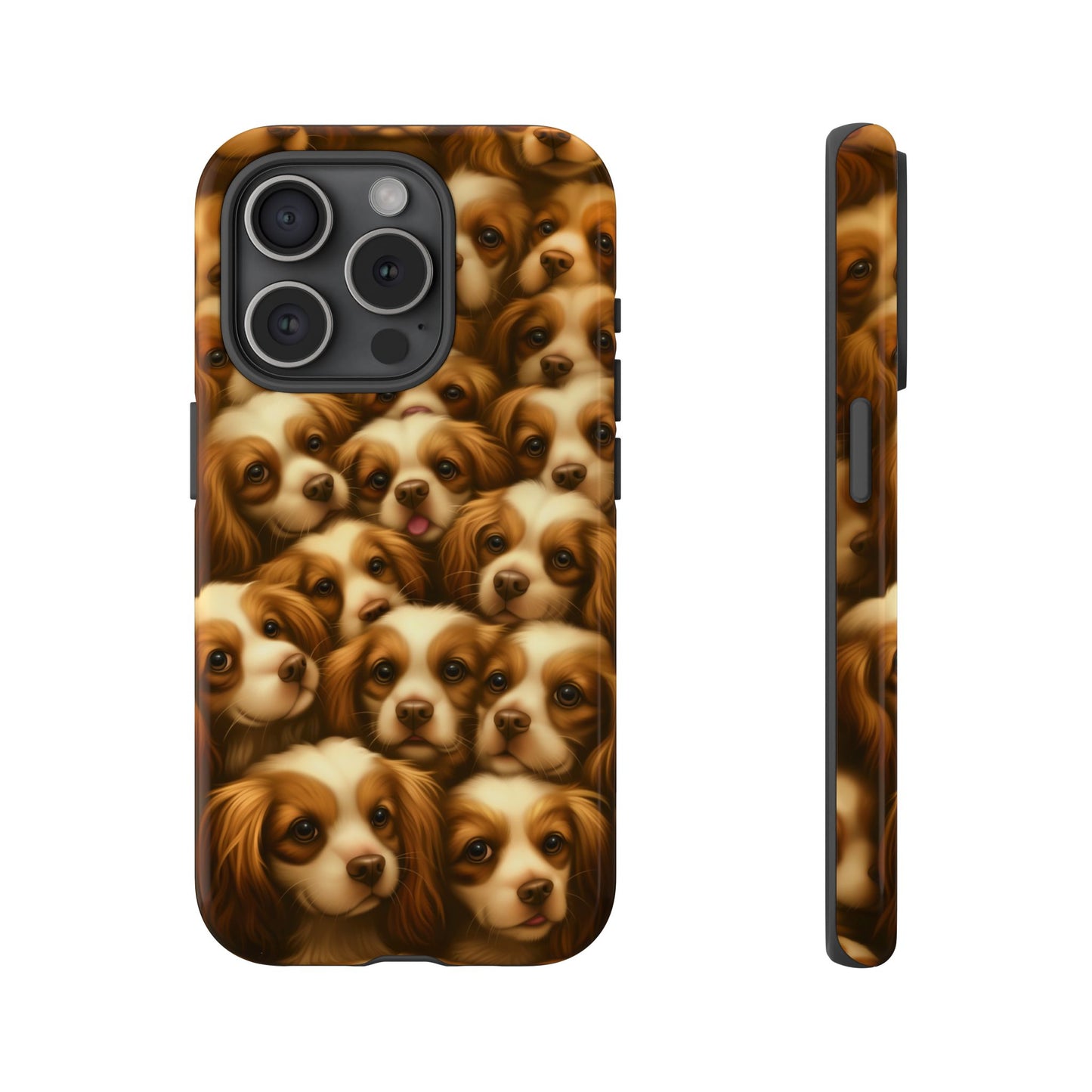 Cavalier King Charles Spaniel Phone Case – Elegant Dog Illustration