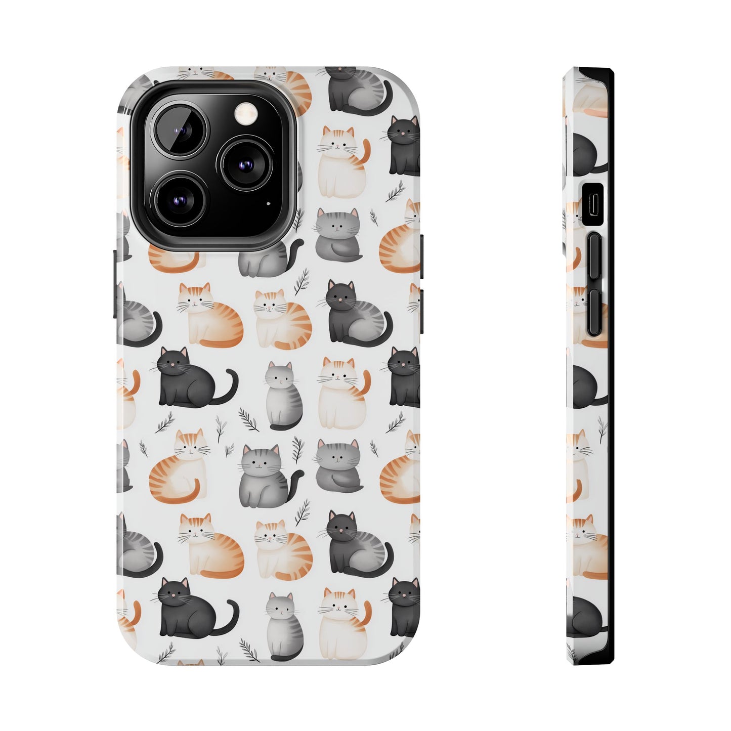 Purrfectly Cute Cat Pattern Case
