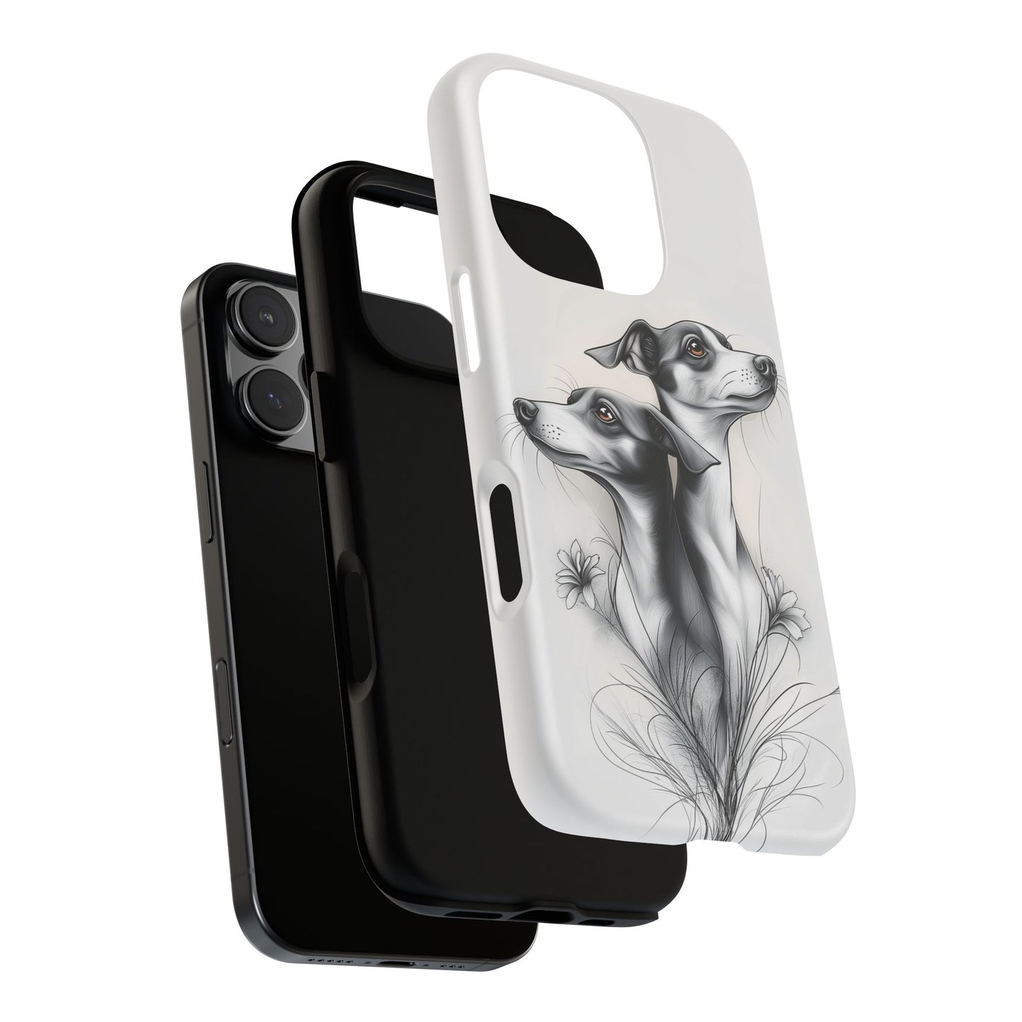 Whippet Phone Case, Elegant Dog Lover Gift
