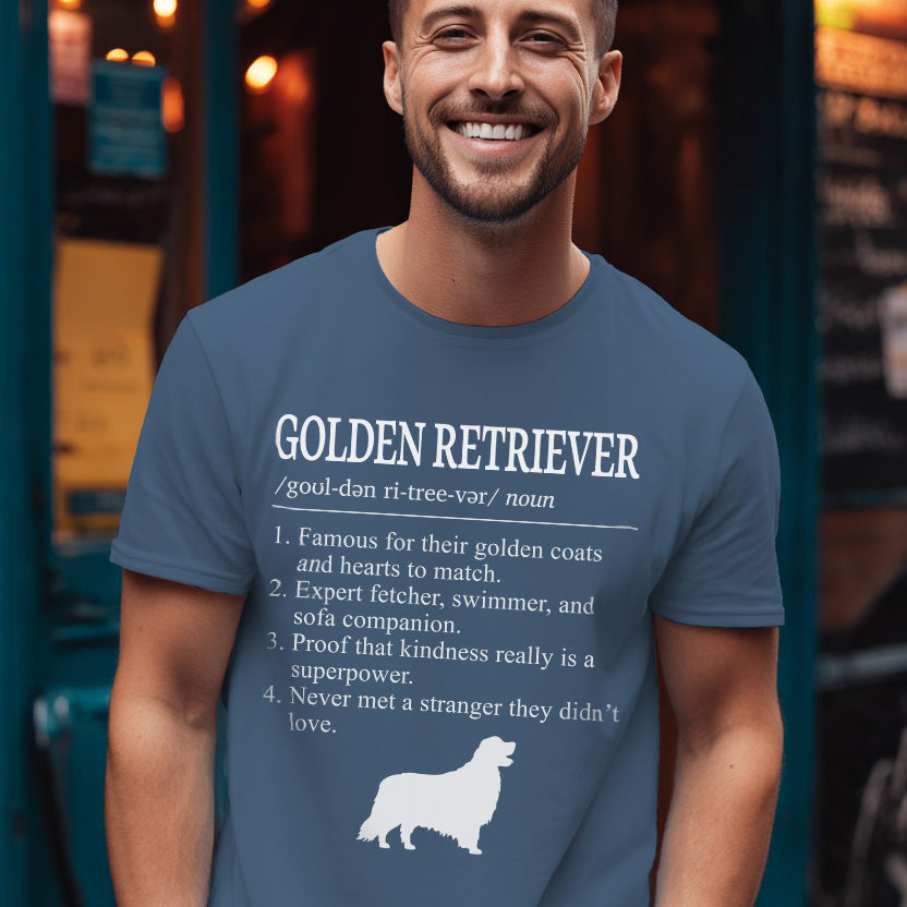 Golden Retriever Definition T-Shirt Dictionary Dogs Collection