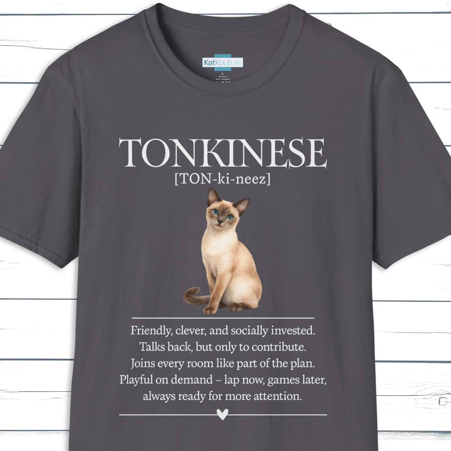 Tonkinese Definition T-Shirt – Cat Chronicles