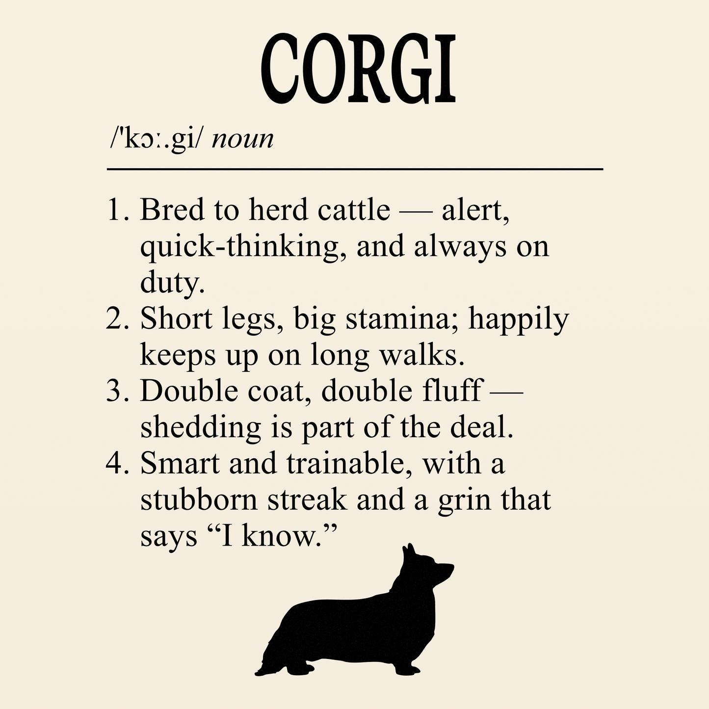 Corgi Definition T-Shirt Dictionary Dogs Collection