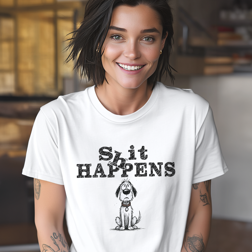 Sh*t Happens Dog T-Shirt