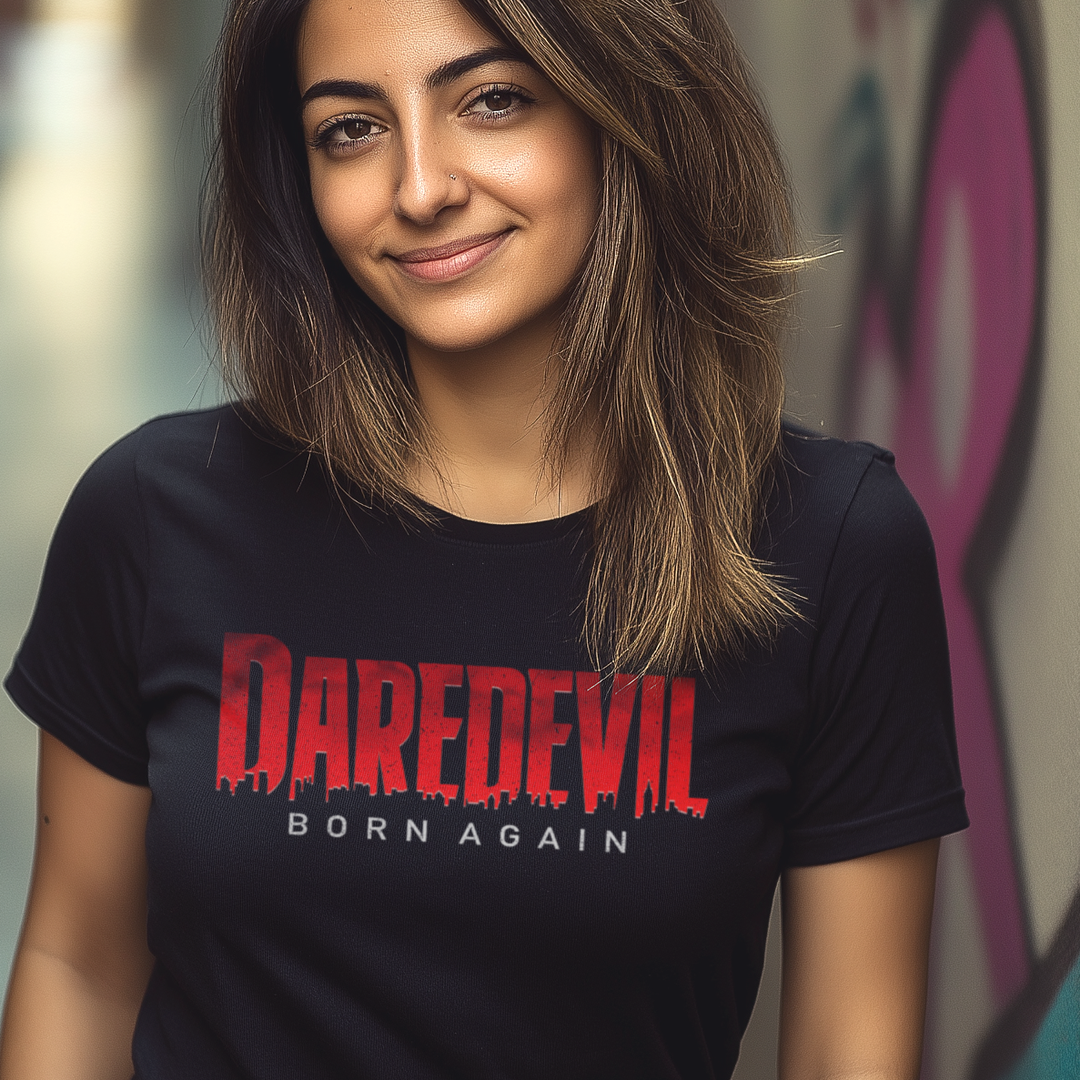 DAREDEVIL Born Again Distressed Urban T-Shirt