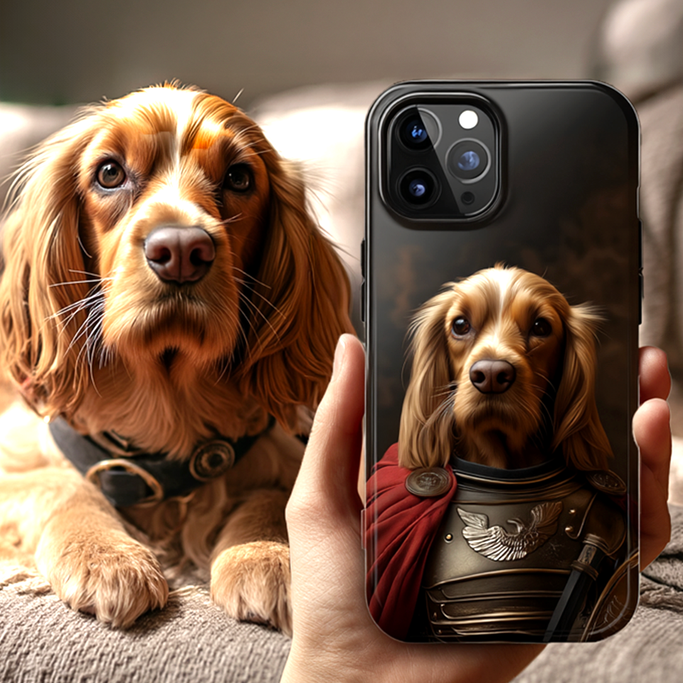 Custom Royal Dog Portrait Phone Case