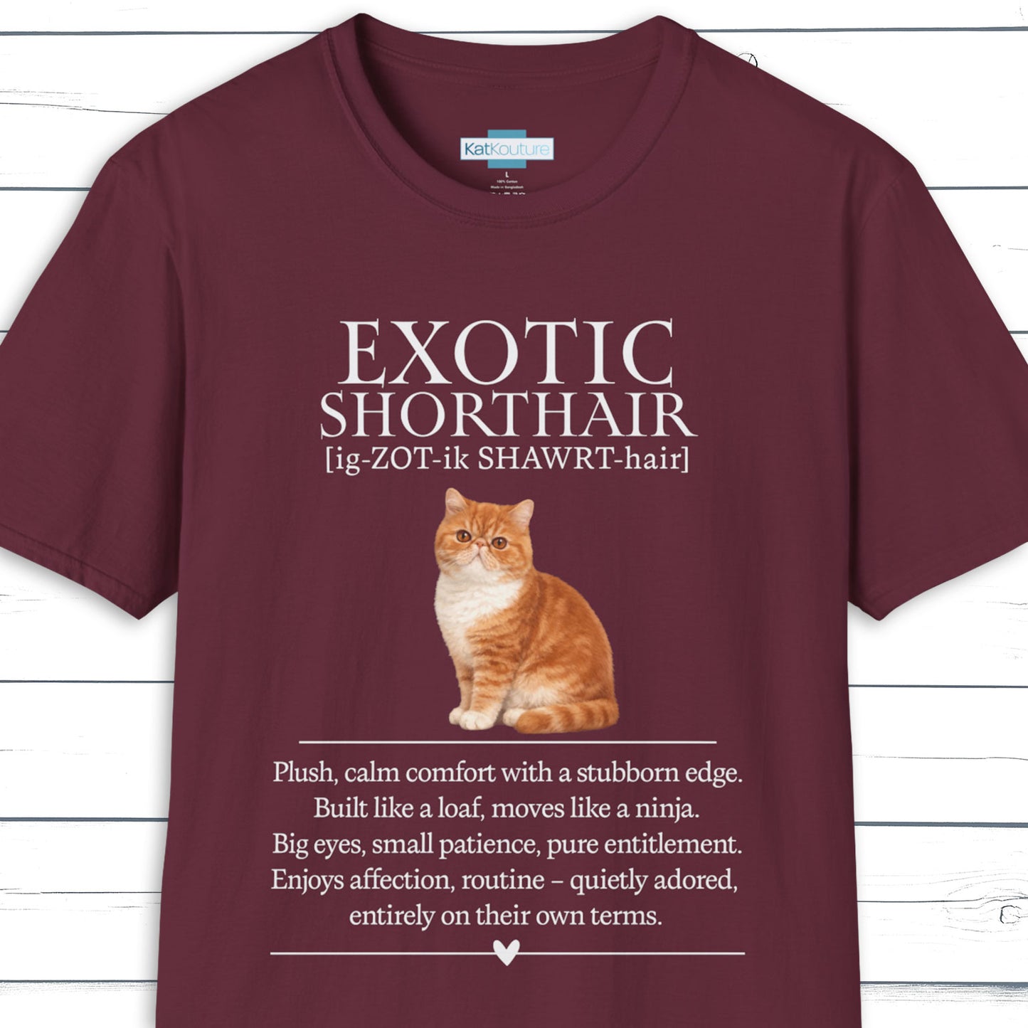 Exotic Shorthair Definition T-Shirt -  Cat Chronicles