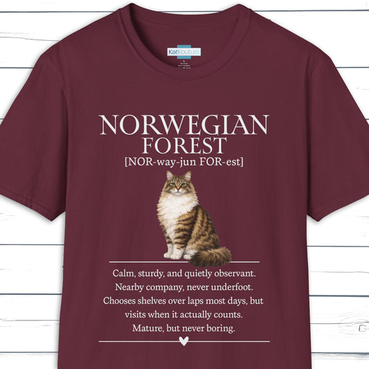 Norwegian Forest Definition T-Shirt - Cat Chronicles