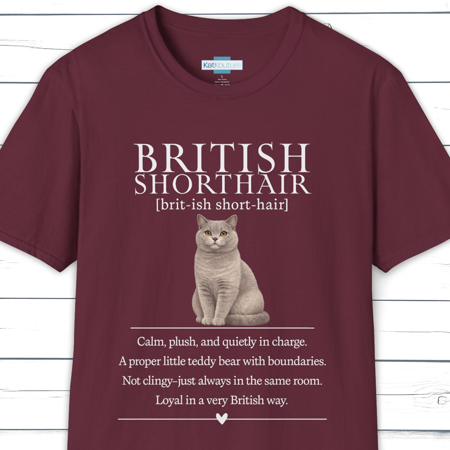British Shorthair Definition T-Shirt - Cat Chronicles