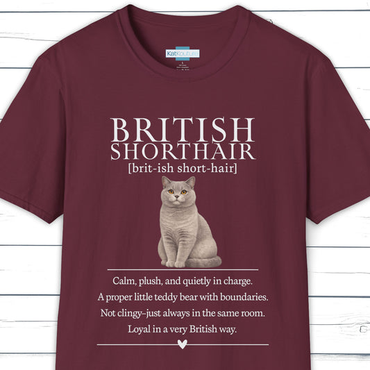 British Shorthair Definition T-Shirt - Cat Chronicles